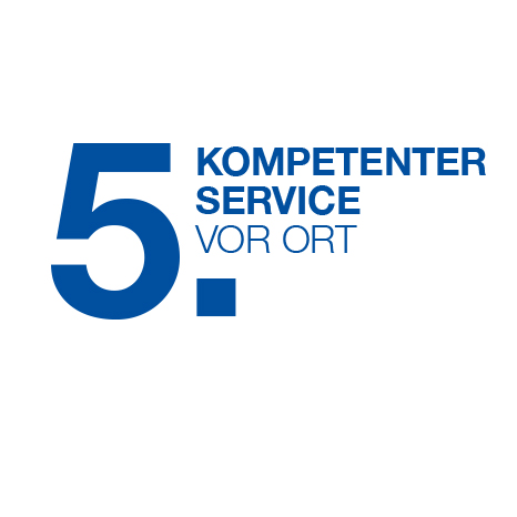 Produktvorteil: kompetenter Service vor Ort